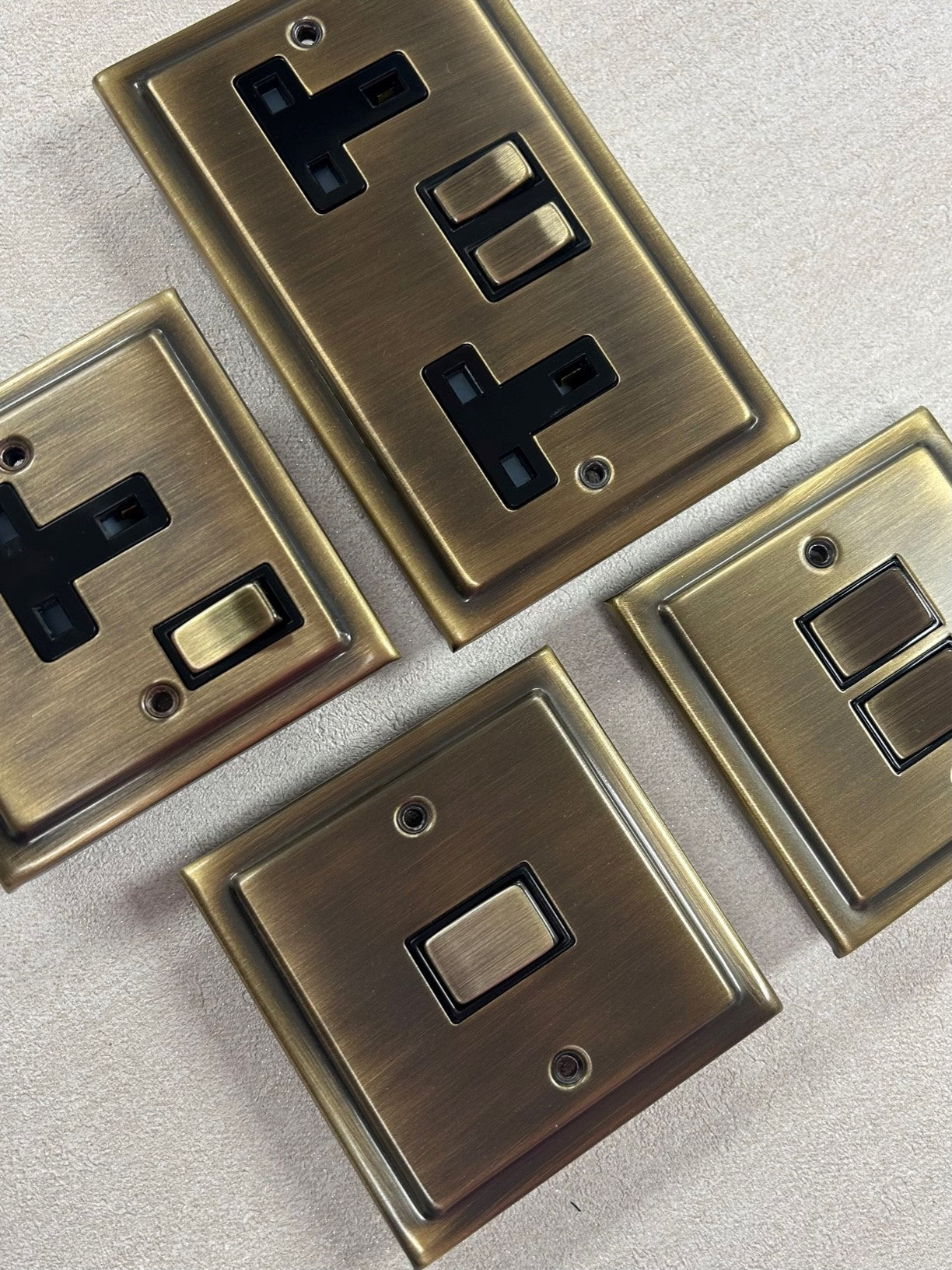 Antique Brass Sockets and Switches