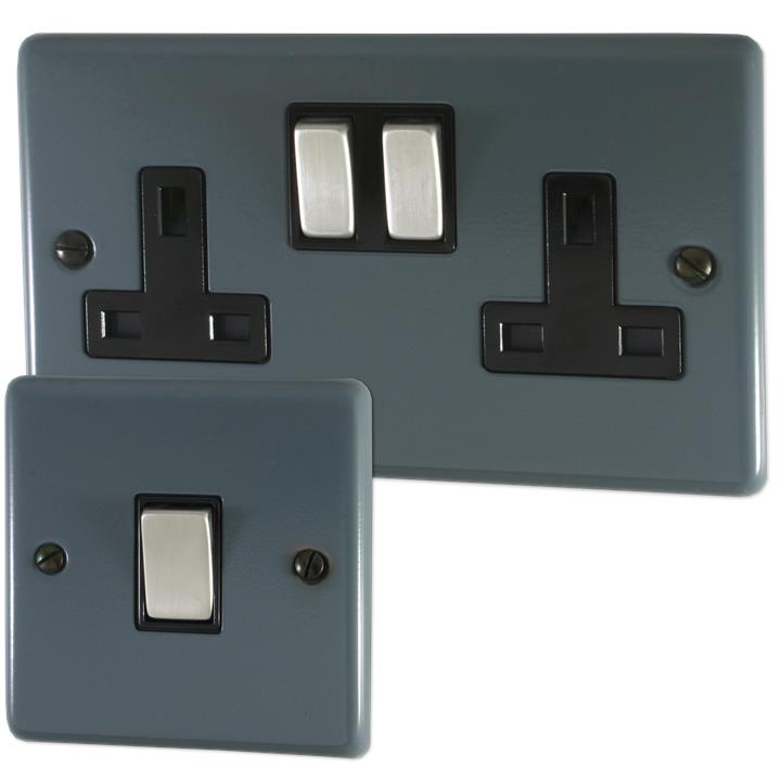 Dark Grey Sockets and Switches