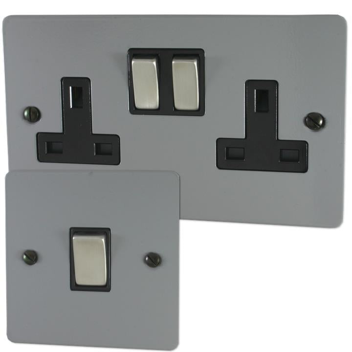 Flat Light Grey Sockets and Switches