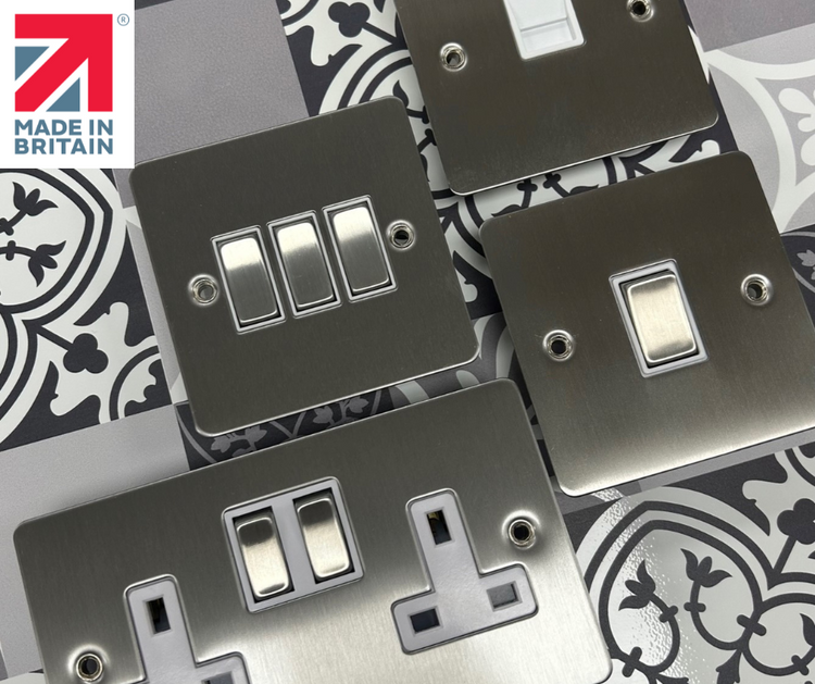 Flat Stainless Steel Sockets and Switches