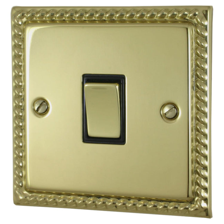 Georgian Polished Brass Sockets and Switches