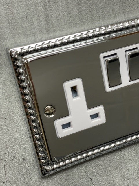 Georgian Polished Chrome Sockets and Switches