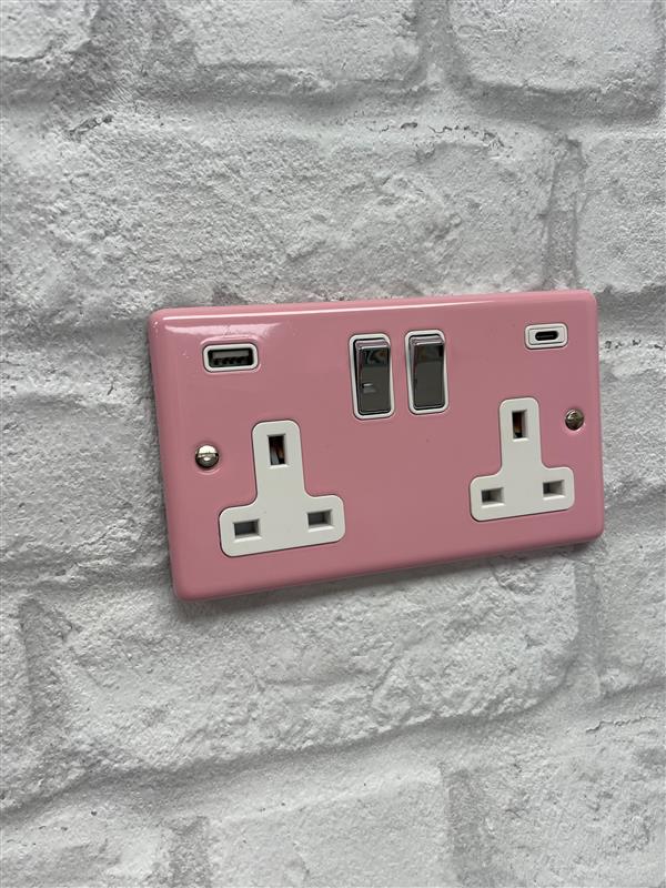 Pink Sockets and Switches