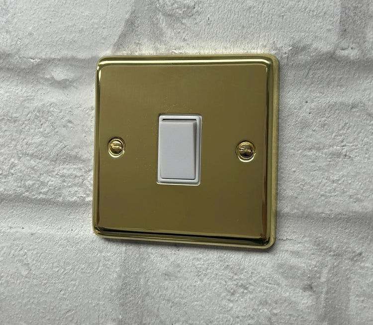 Polished Brass Sockets and Switches