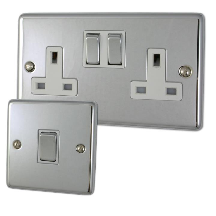 Contour Polished Chrome Sockets and Switches