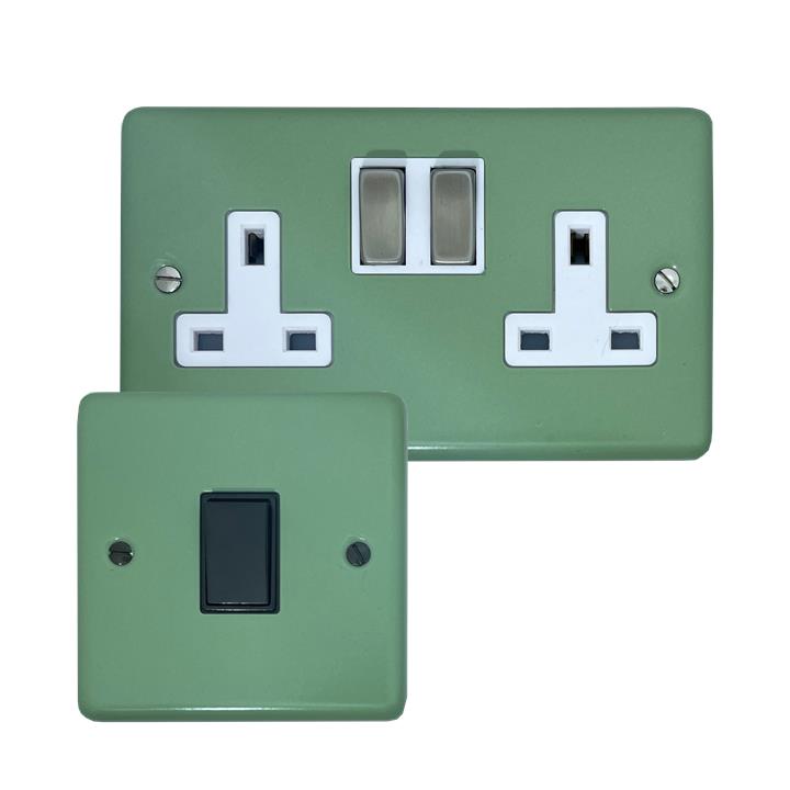 Sage Green Sockets and Switches