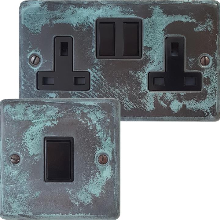 Verdigris Sockets and Switches