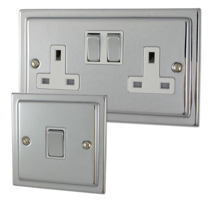 Victorian Polished Chrome Sockets and Switches