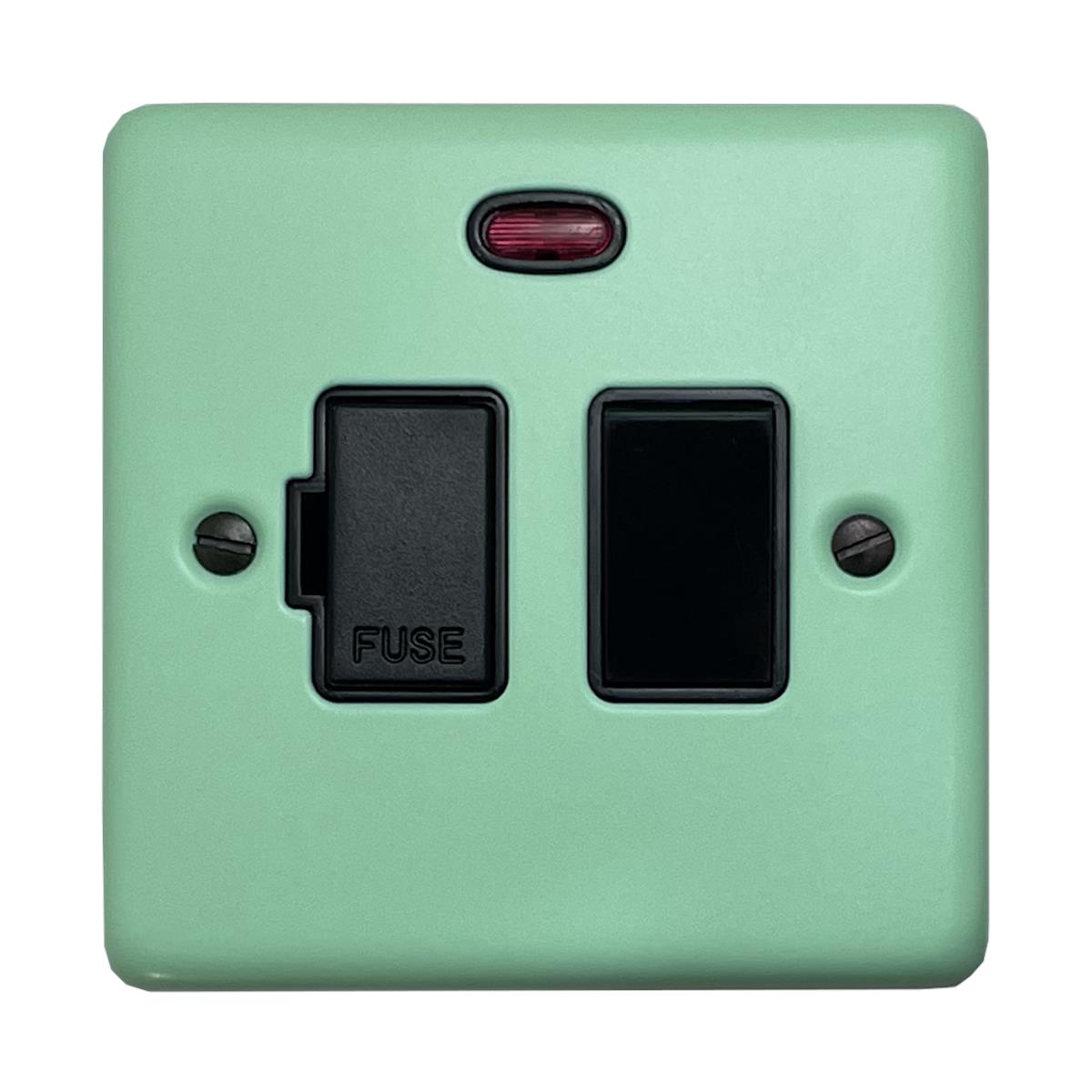 Classic Peppermint Green Switched Fuse Spur with Neon (Black Switch)