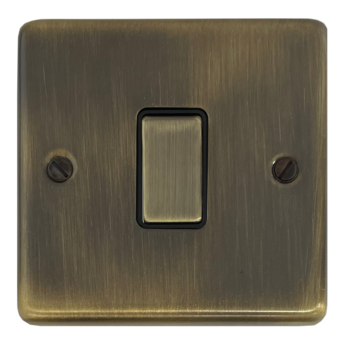 Contour  Antique Brass 1 Gang Switch (Brass Switch)