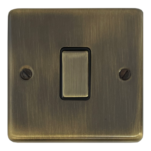 Contour  Antique Brass 1 Gang Switch (Brass Switch)