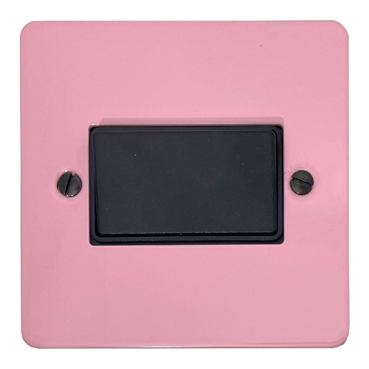 Flat Gloss Pink Fan Isolator (Black Switch)