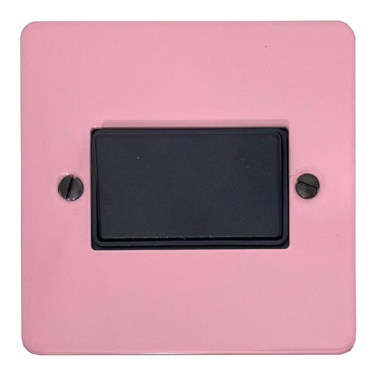 Flat Gloss Pink Fan Isolator (Black Switch)