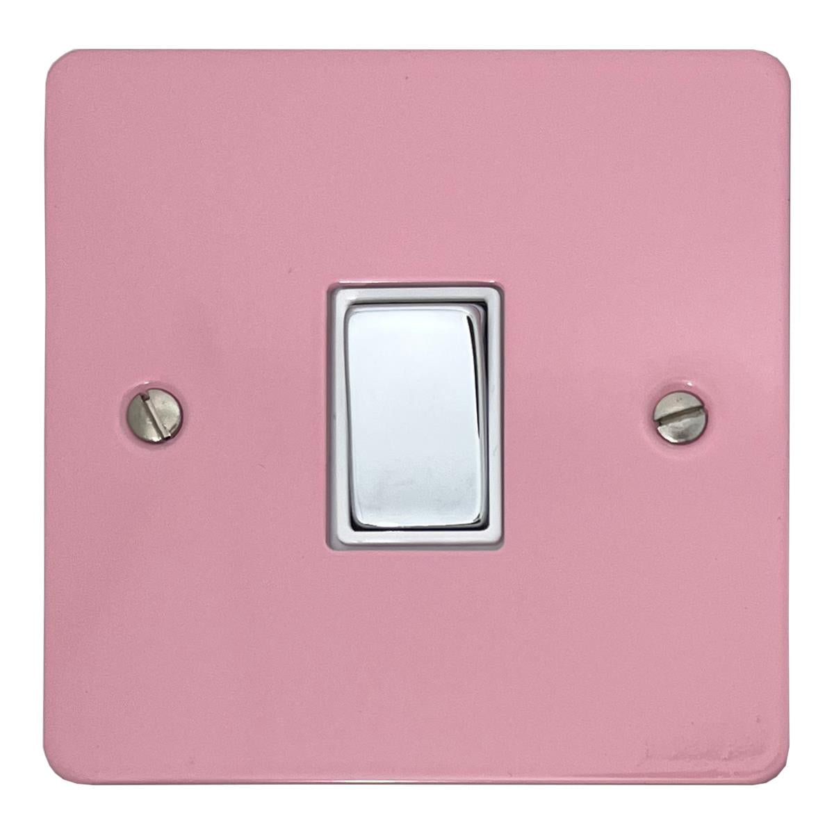 Flat Gloss Pink Intermediate Switch (Polished Chrome Switch/White Insert)