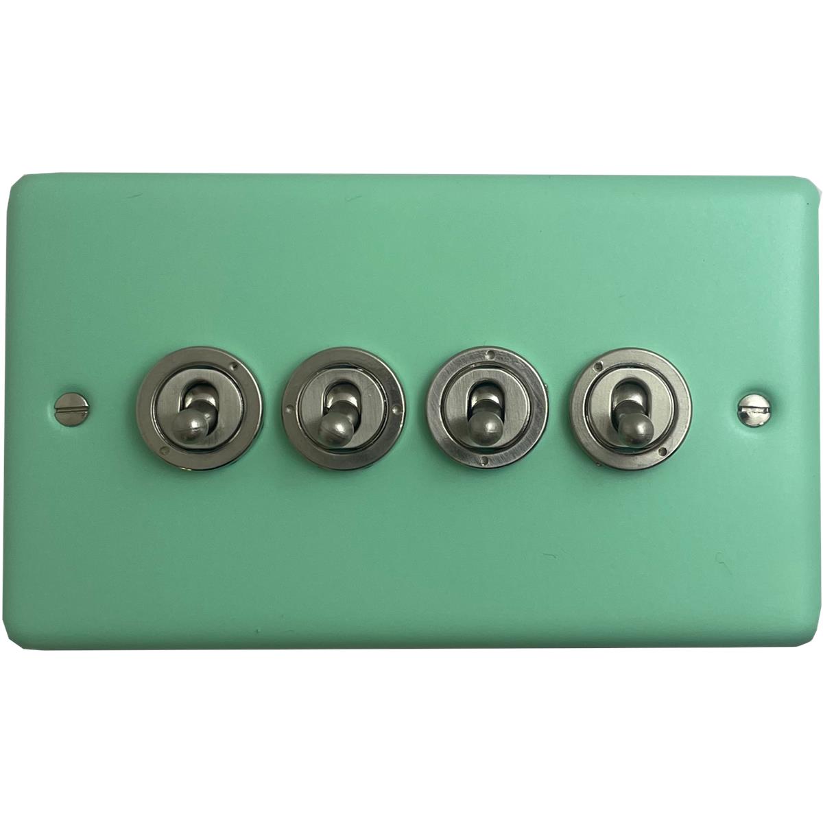 Classic Peppermint Green 4 Gang Toggle