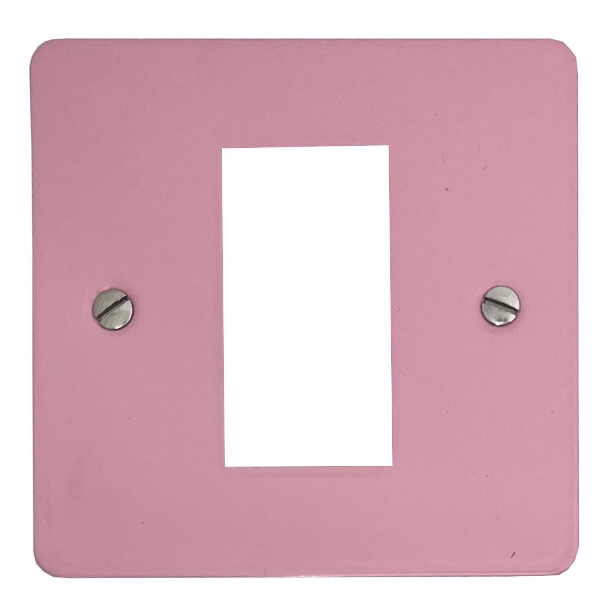 Flat Gloss Pink 1 Gang 1 Module Plate