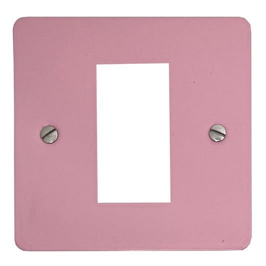 Flat Gloss Pink 1 Gang 1 Module Plate