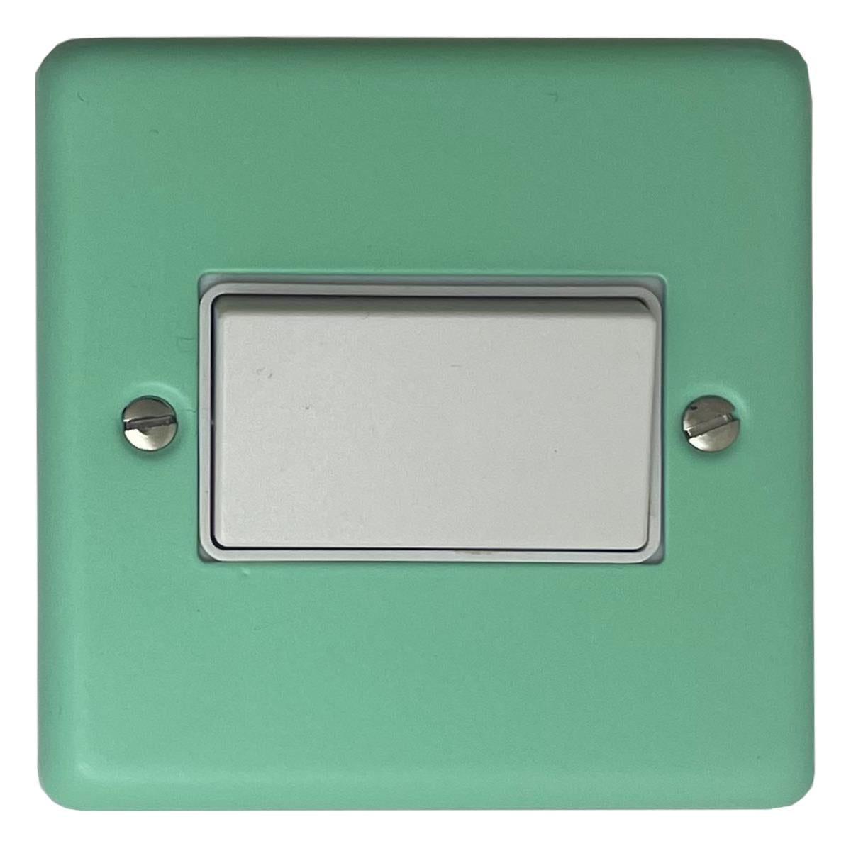 Classic Peppermint Green Fan Isolator (White Switch)