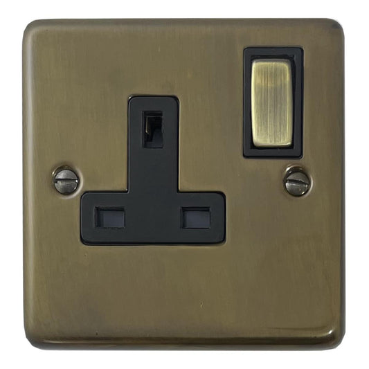 Contour Medium Bronze 1 Gang Socket