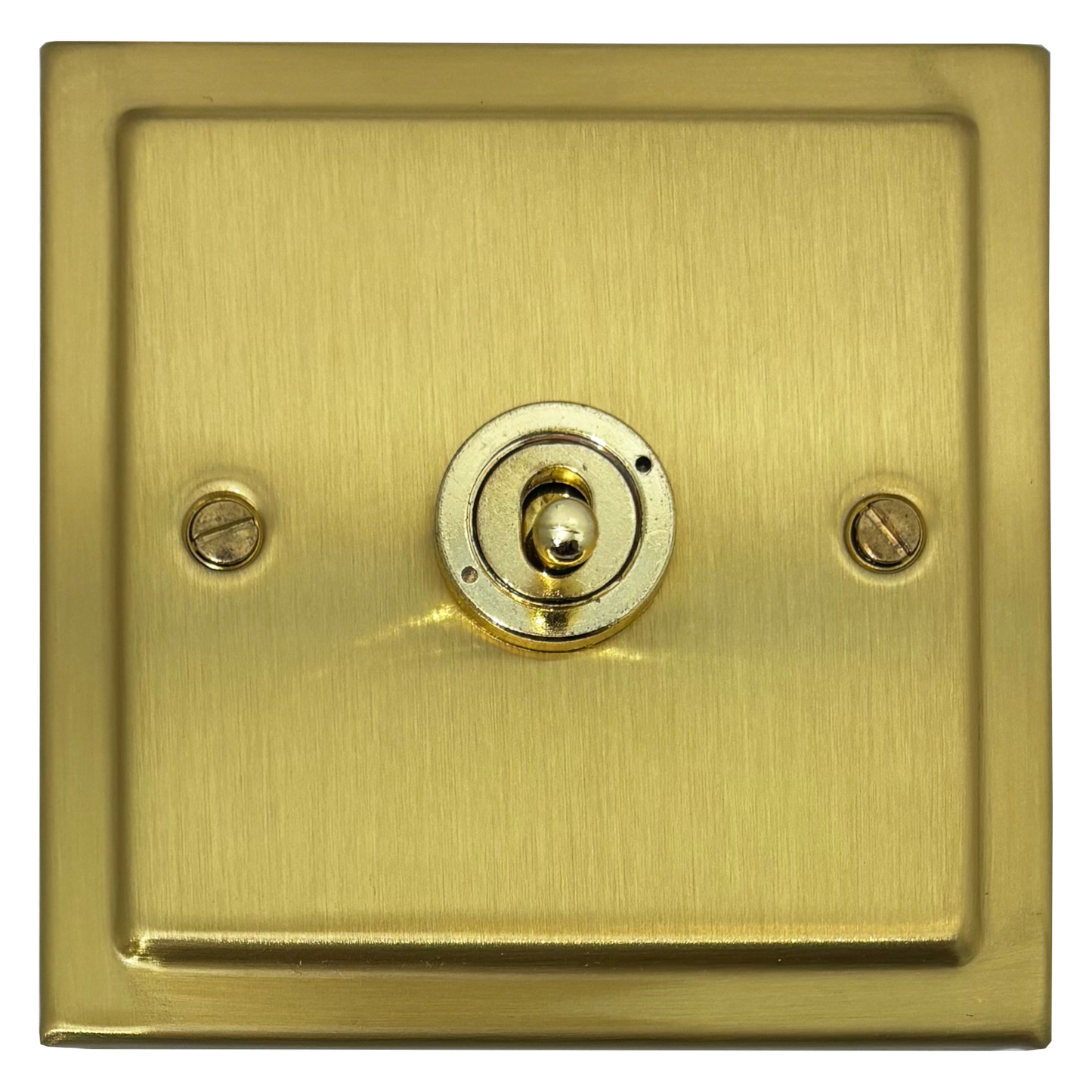 Trimline Satin Brass 1 Gang 2 Way Toggle Switch