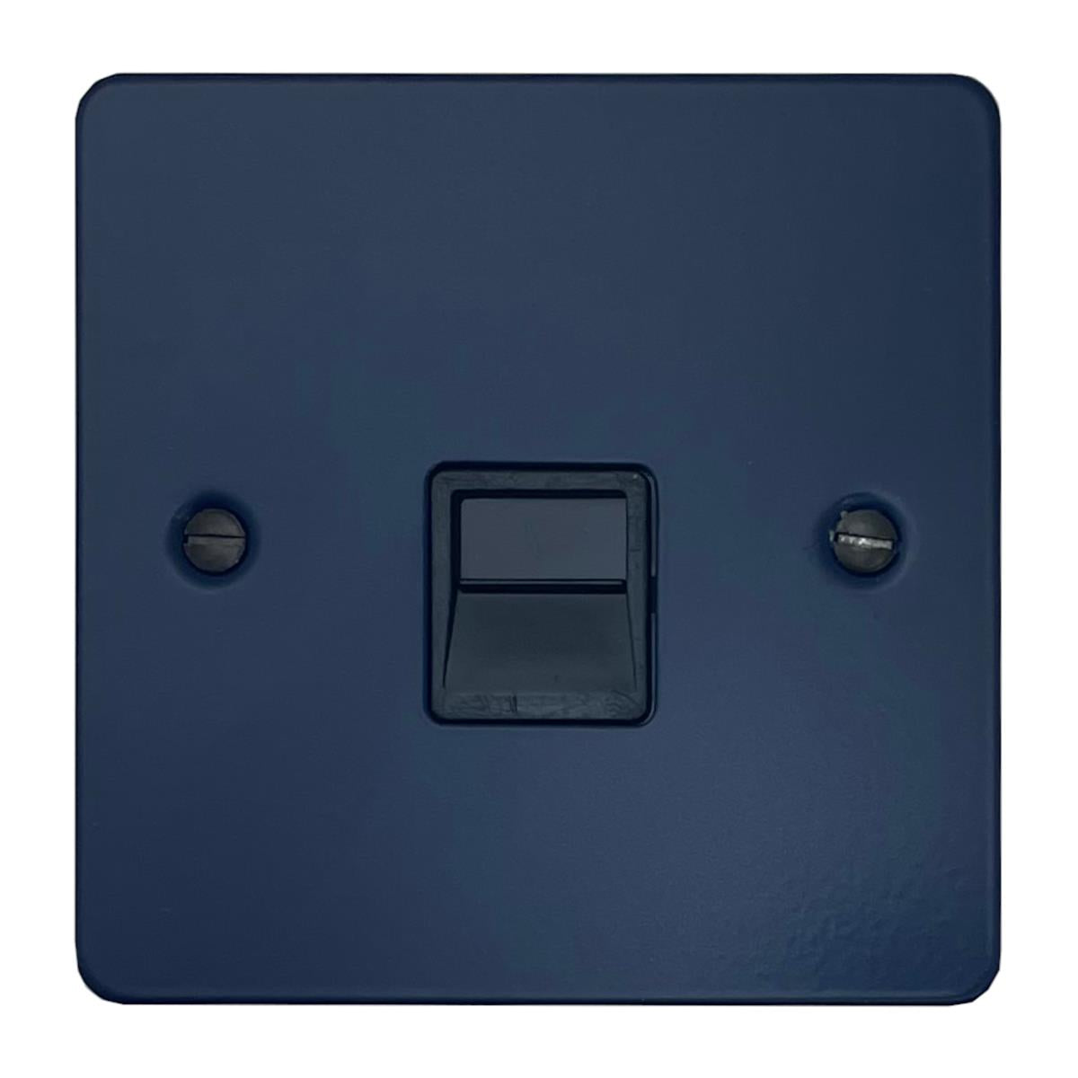 Flat Blue Telephone Secondary Socket (Black Insert)