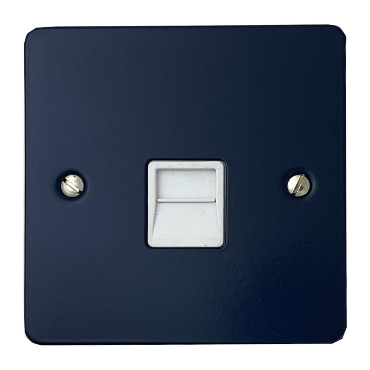 Flat Blue Telephone Primary Socket (White Insert)