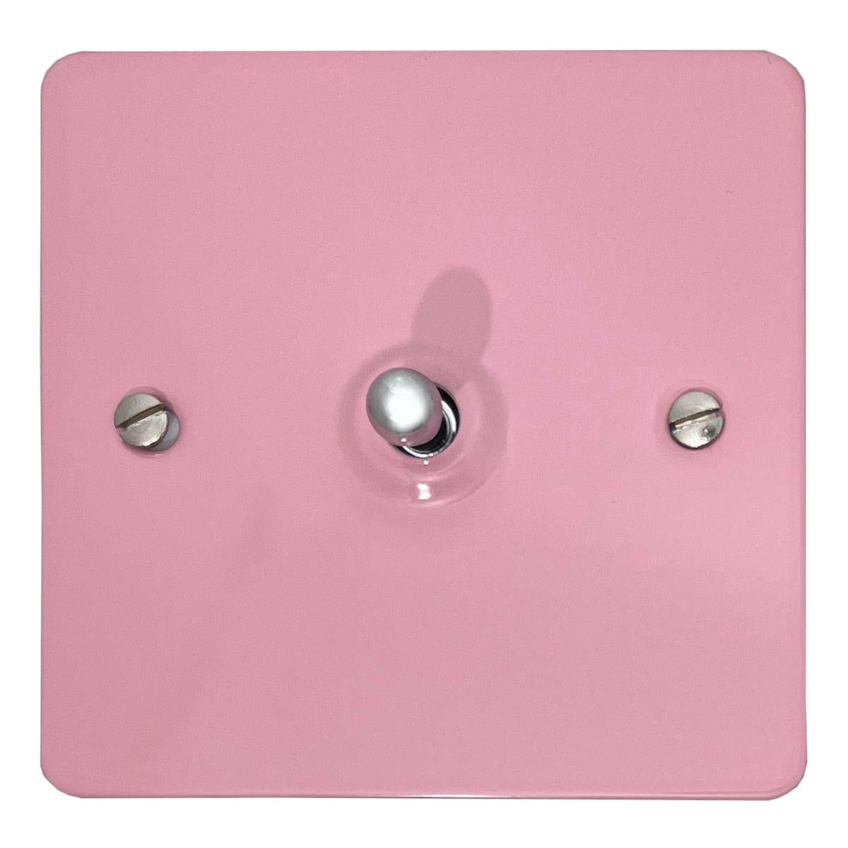 Flat Gloss Pink Intermediate Toggle (Polished Chrome Switch)