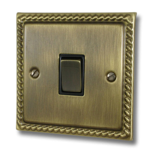 Monarch Antique Brass 1 Gang Switch (Brass Switch)