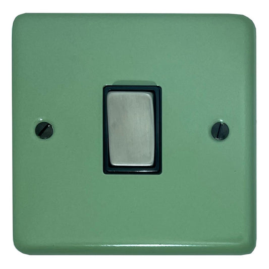 Classic Sage Green Inter Switch (Satin Chrome Switch/Black Insert)