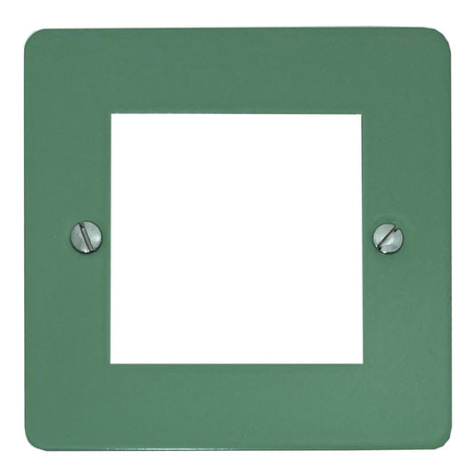 Flat Sage Green 1 Gang 2 Module Plate