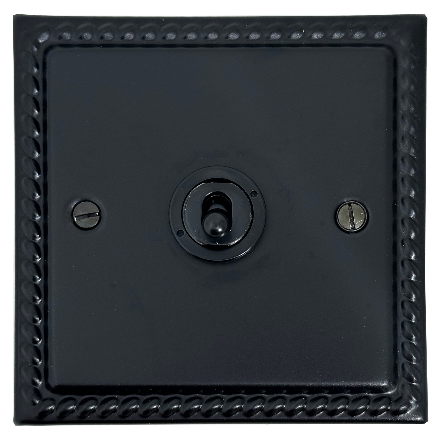 Monarch Flat Black 1 Gang Toggle Switch (Flat Black Toggle)