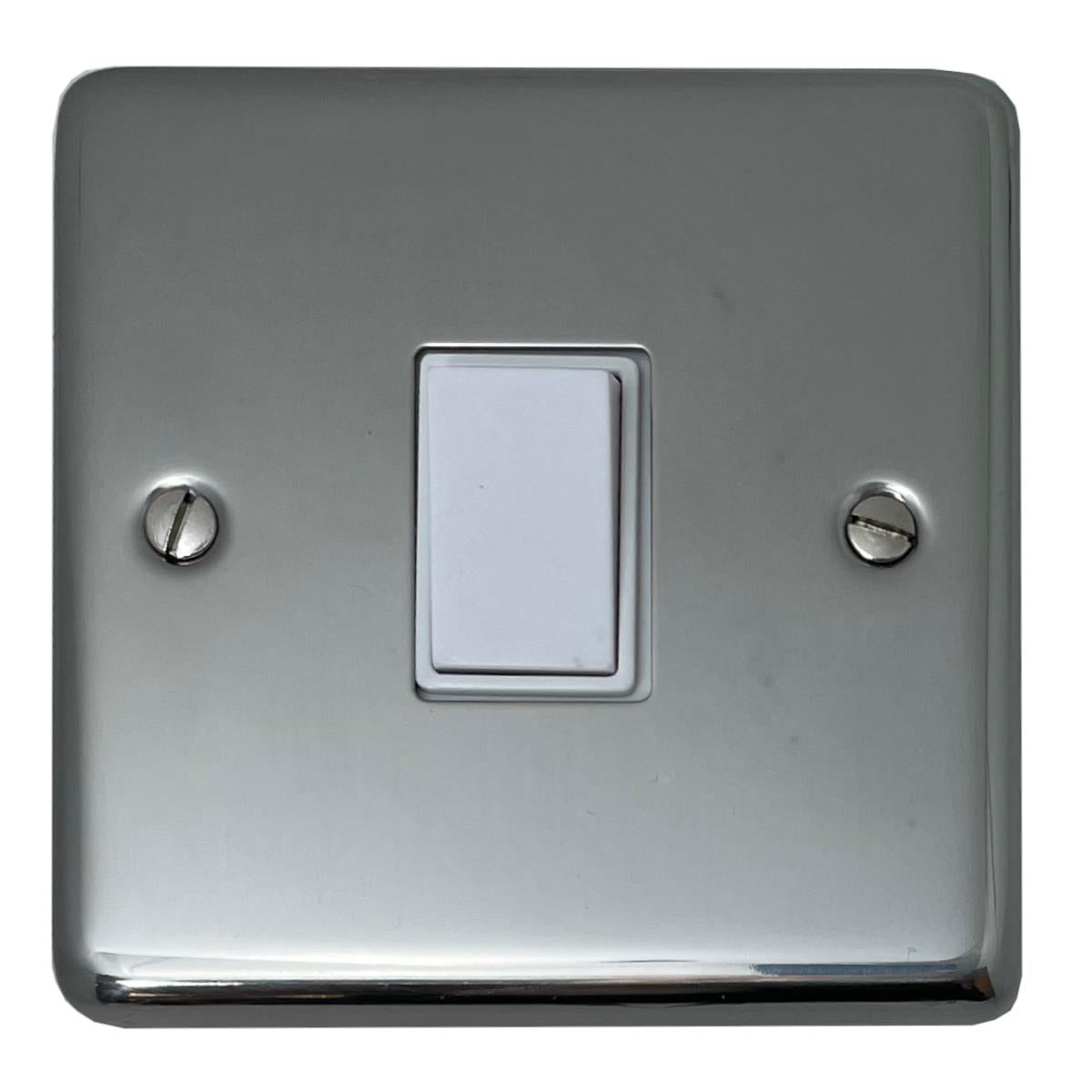 Contour Polished Steel 1 Gang 2 Way Switch