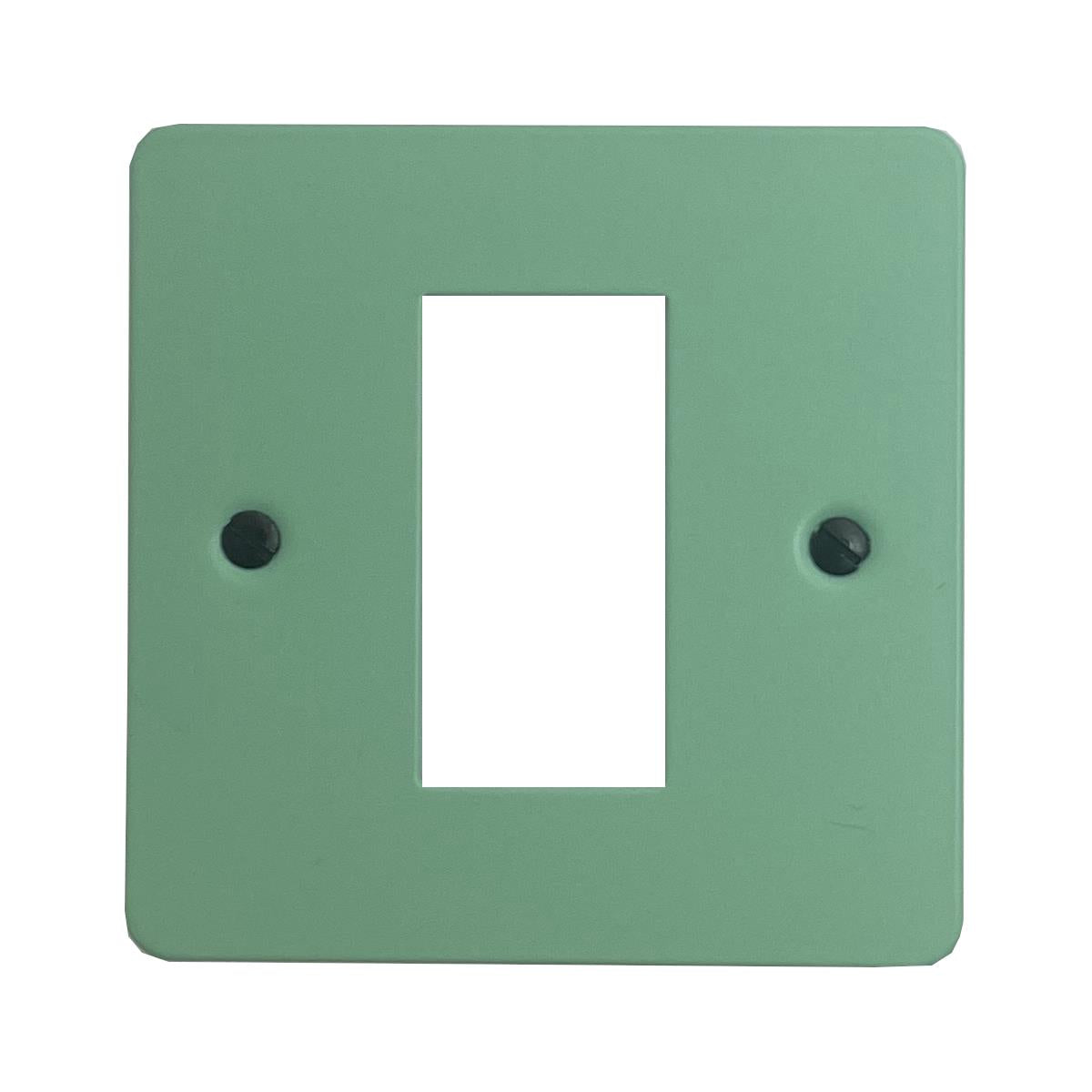 Flat Peppermint Green 1 Gang 1 Module Plate