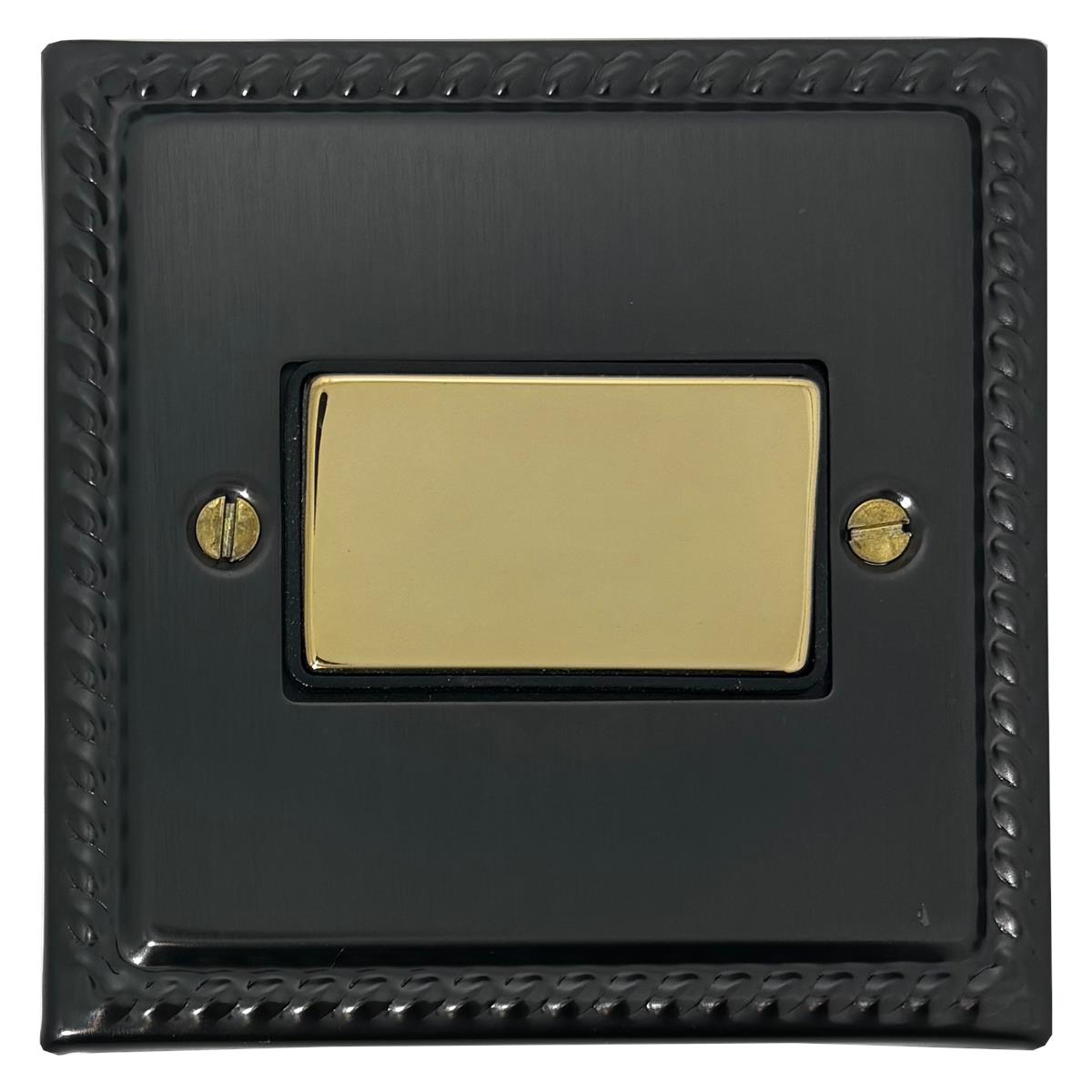 Monarch Black Bronze Fan Isolator (Polished Brass Switch)