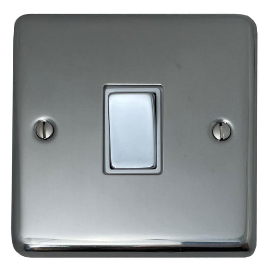 Contour Polished Steel 1 Gang 2 Way Switch