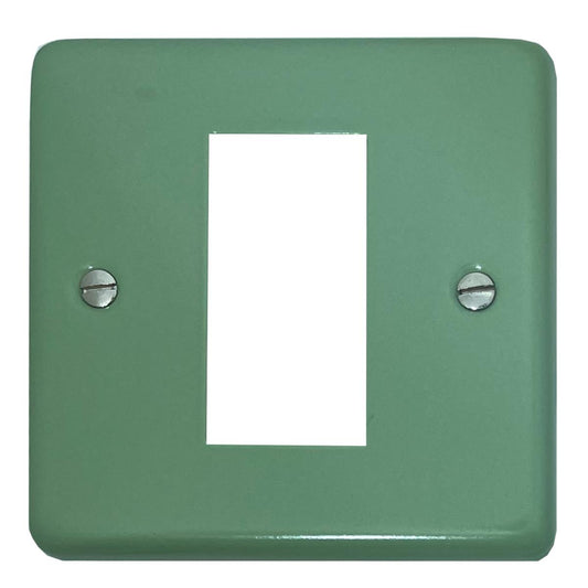 Classic Sage Green 1 Gang Module Plate