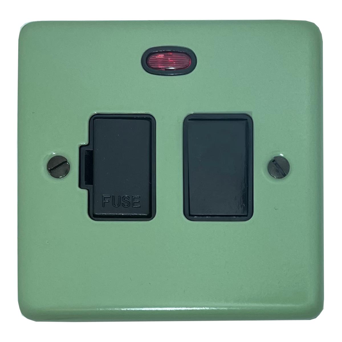 Classic Sage Green Switched Fuse Spur with Neon (Black Switch)