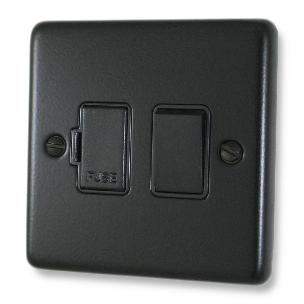 Contour Flat Black Switched Fuse Spur (Black Switch)