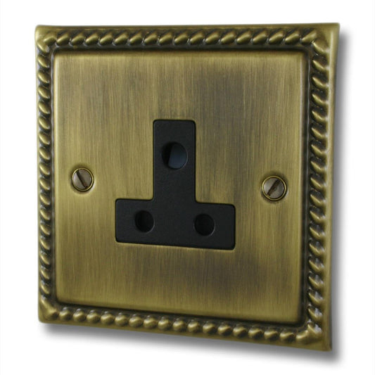 Monarch Antique Brass 5 Amp Socket