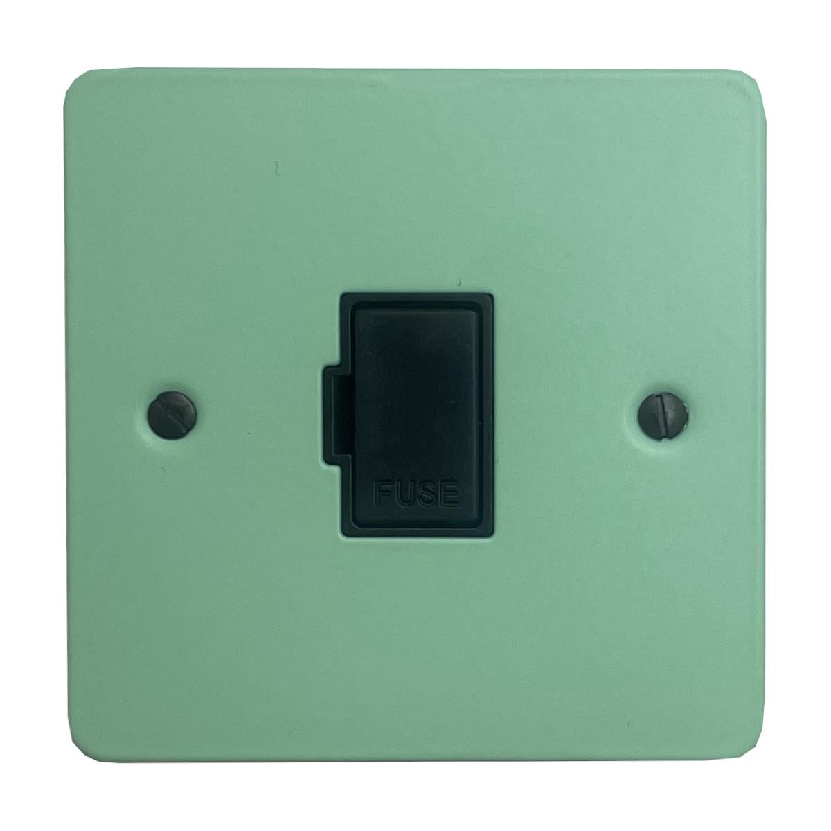 Flat Peppermint Green Unswitched Fuse Spur (Black Insert)