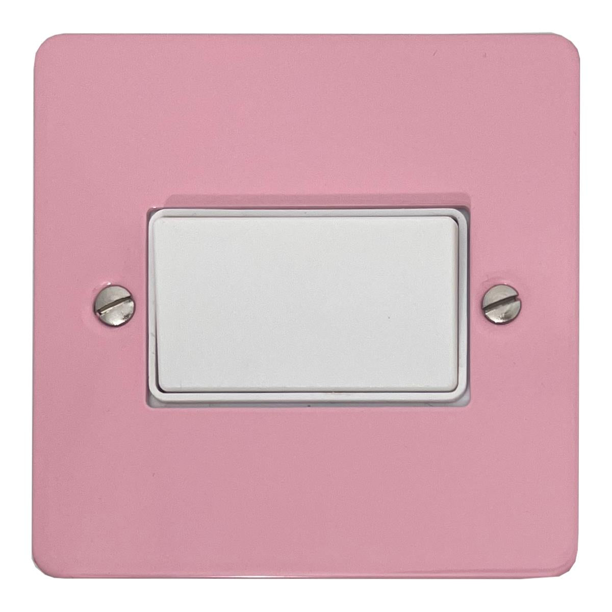 Flat Gloss Pink Fan Isolator (White Switch)