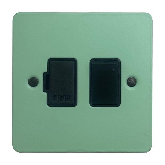 Flat Peppermint Green Switched Fuse Spur (Black Switch)
