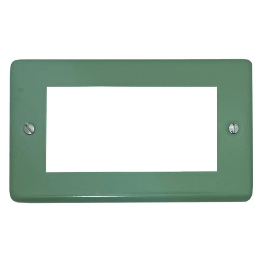 Classic Sage Green 4 Gang Module Plate