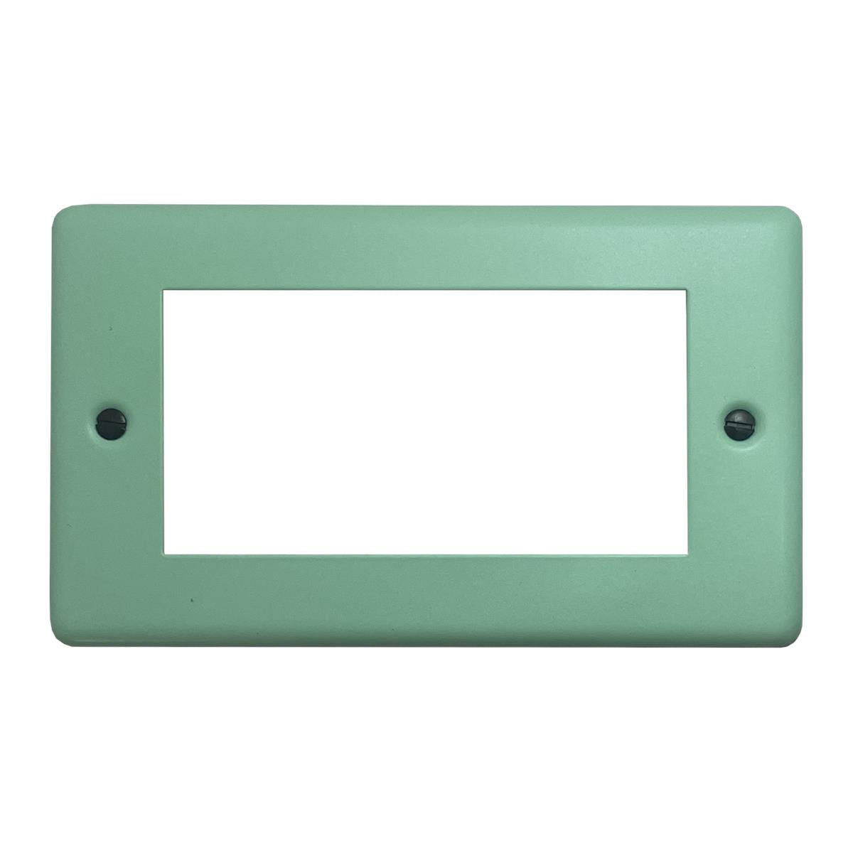 Classic Peppermint Green 4 Gang Module Plate