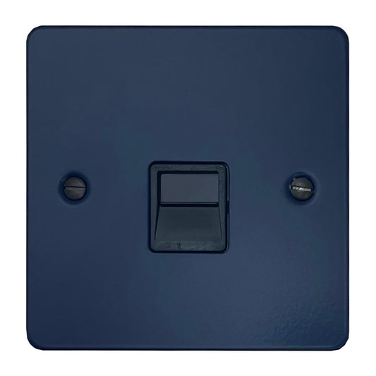 Flat Blue Telephone Primary Socket (Black Insert)