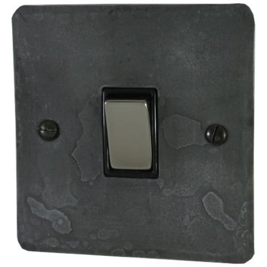Flat Rustic Pewter Intermediate Switch (Black Nickel Switch/Black Insert)