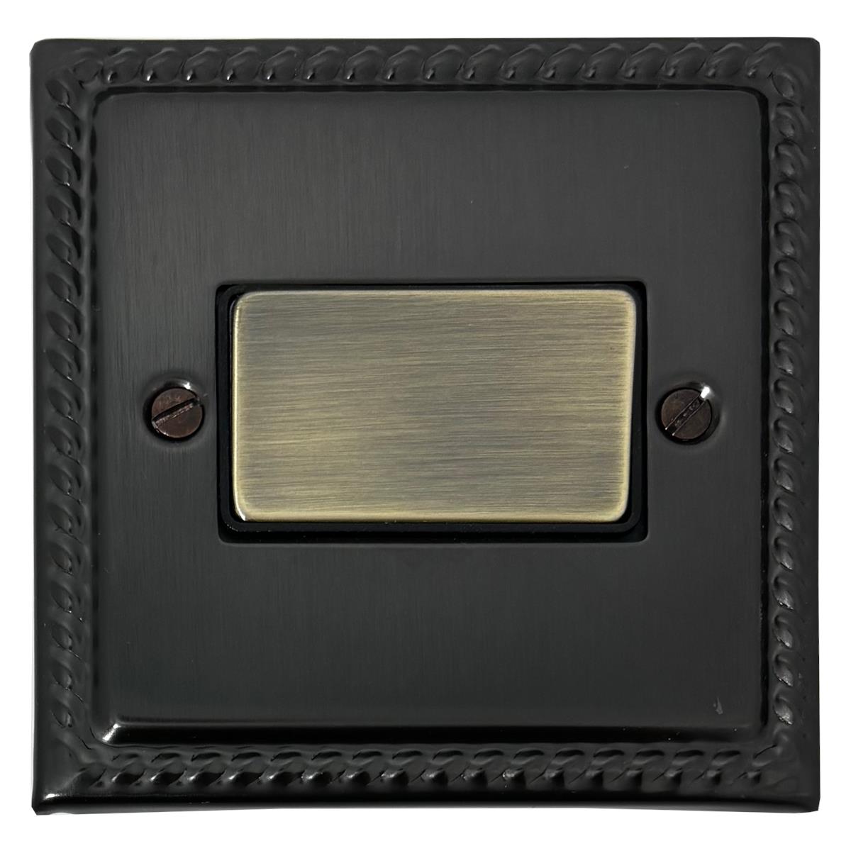 Monarch Black Bronze Fan Isolator (Antique Brass Switch)