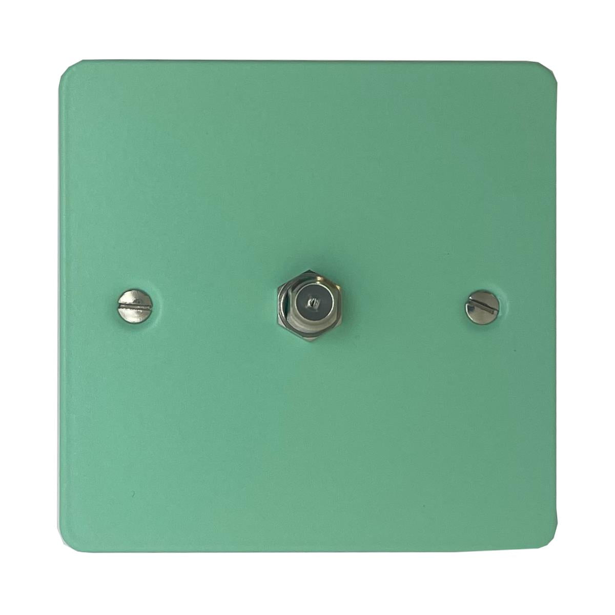 Flat Peppermint Green Satellite Point