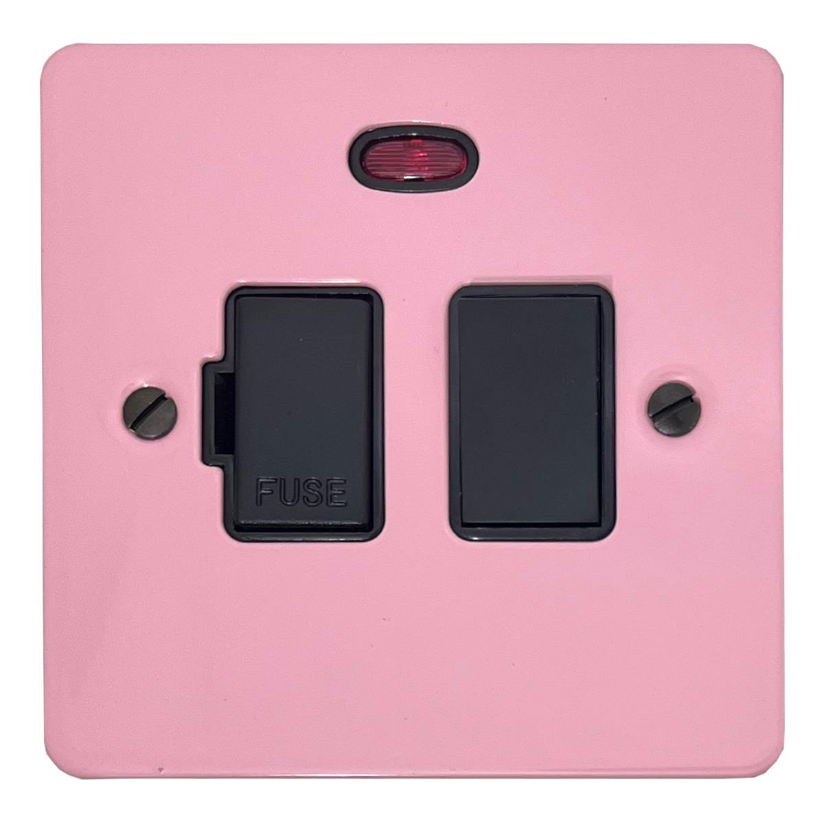 Flat Gloss Pink Switched Fuse Spur with Neon (Black Switch)