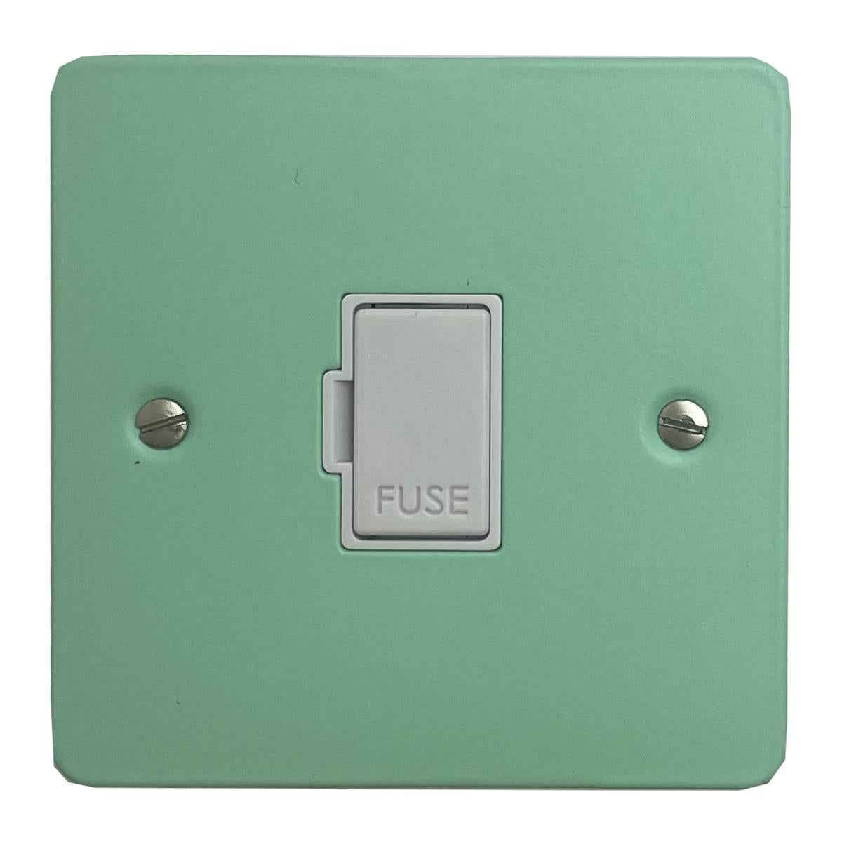 Flat Peppermint Green Unswitched Fuse Spur (White Insert)